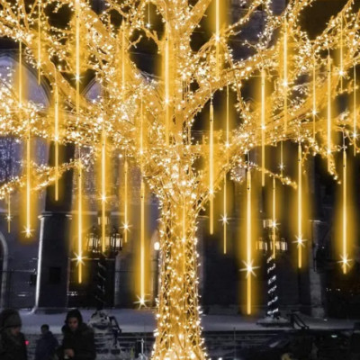 LED 8 Tube LED Christmas Light Meteor Shower Rain Lights Decoration Garden Home