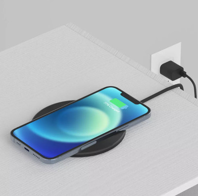 Just Wireless 15W Wireless Charging Pad with AC Adapter - Black