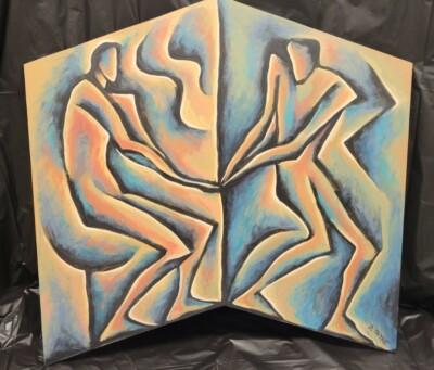 Debbi Thyne Painting Original Art New Zealand Artist '' alter ego 2 ''