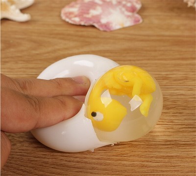 Novelty Decompression Toy Vent Water Polo Creative Transparent Egg Toys