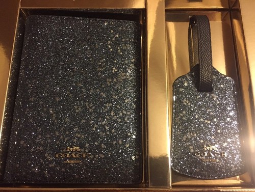 Coach Boxed Travel Set with  Glitter F38644 Midnight Blue $175