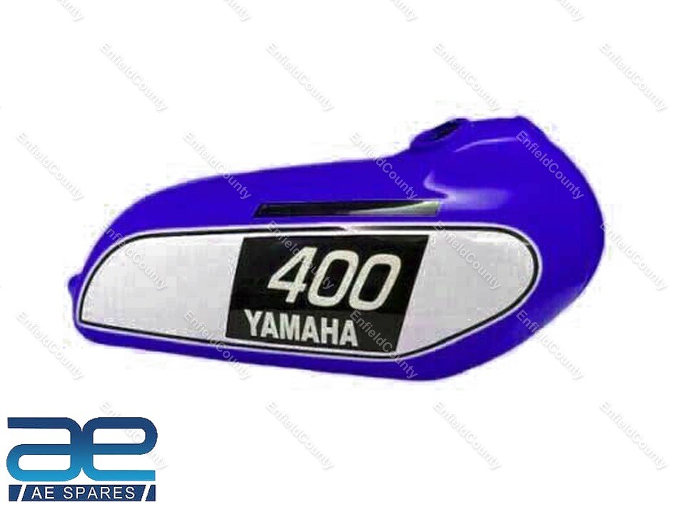 For Yamaha 250 DT 400 DT Enduro Blue Painted Petrol Fuel Gas Tank 1975-1977 
