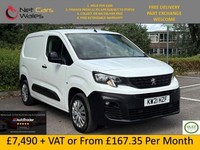 2021 21 PEUGEOT PARTNER 1000 1.5 BlueHDi 100 Professional Van 85k PLUS VAT