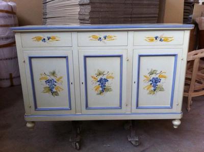 CREDENZA MADIA  SOGGIORNO DIPINTA MANO DECORTA VARI COLORI  PERSONALIZZABILE.