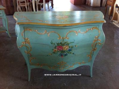 COMO' DECORATO A MANO DIPINTO CONSOLLE
