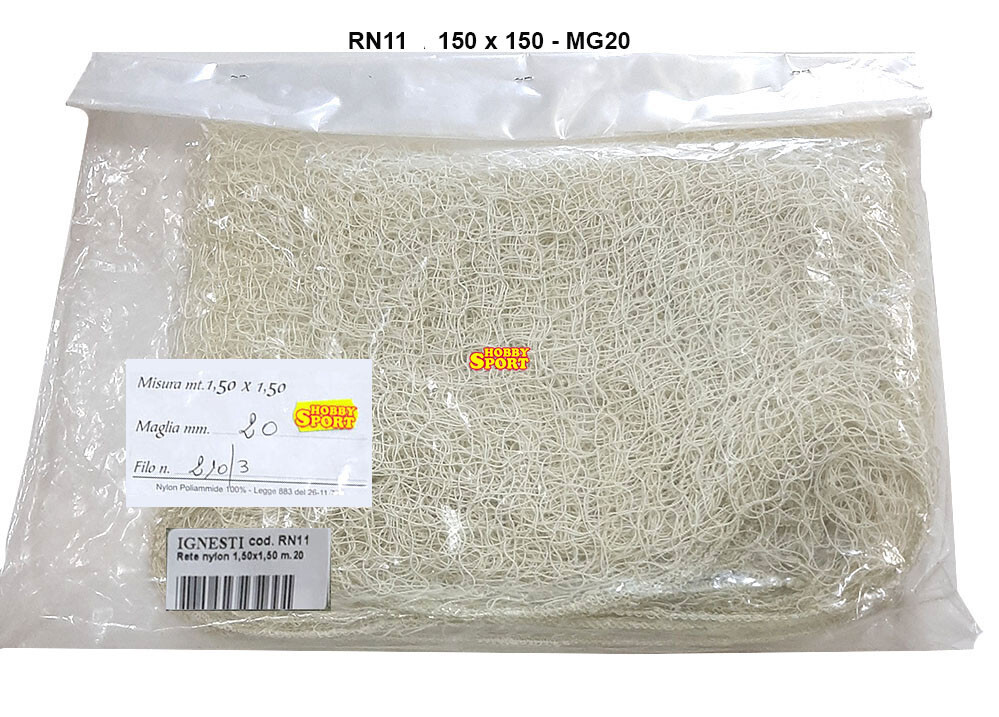 RETE PESCA PER BILANCIA 1,50 x 1,50 MT MG 25mm COTONE POLIAMMIDE RN11A