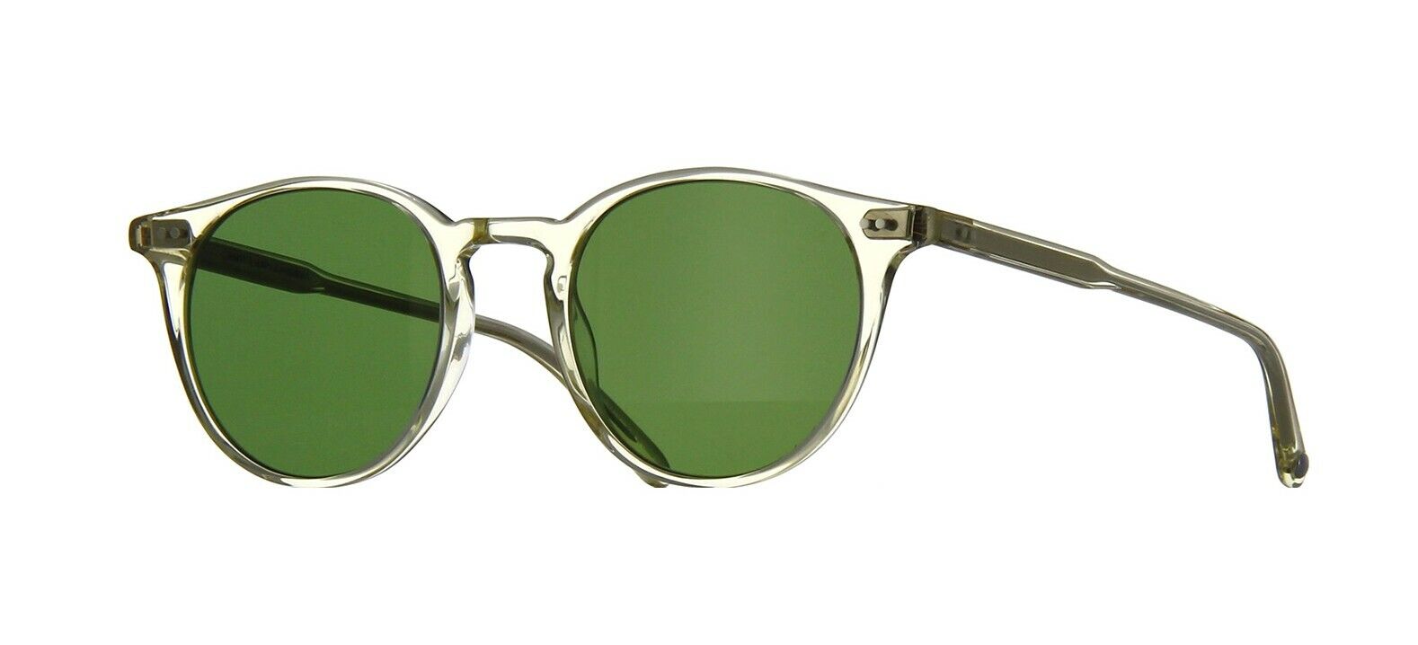 Pre-owned Garrett Leight Clune Sun Pure Glass/semi-flat Pure Green (pg/sfpgn) Sunglasses