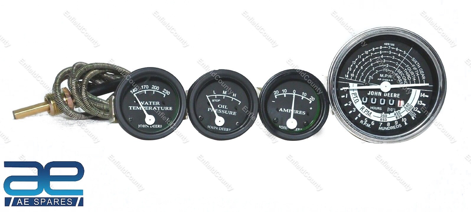 Tachometer + Gauge Set For Jonh Deere 50 60 70 520 530 620 630 720 730