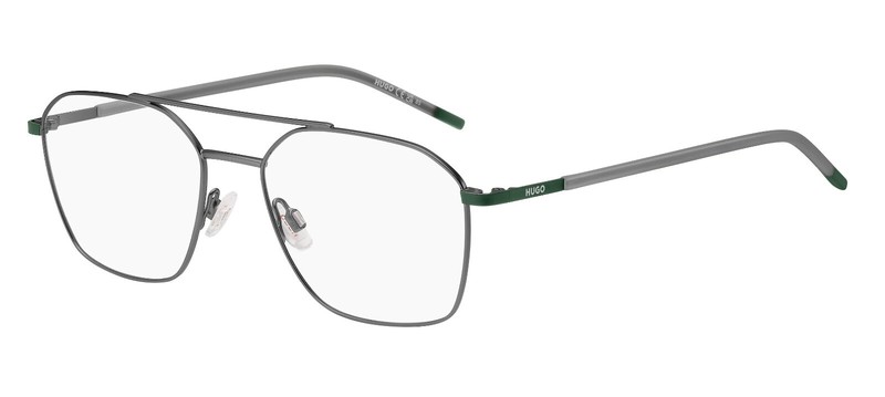 Lunettes De Vue Hugo 1274 0oc Matte Dark Ruthenium Green Cal. 55
