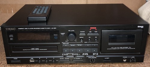 TEAC - TEAC AD-800 リバースカセットデッキ TEAC COMPACT DISC PLAYER/REVERSE CASSETTE DECK MODEL AD-800