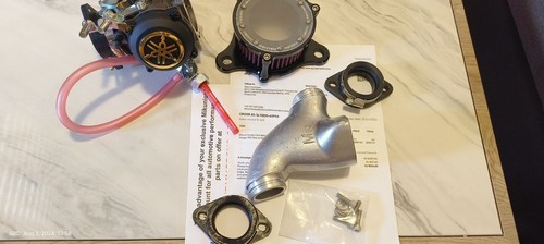 Mikuni Single Carb Manifold Conversion For Yamaha XV Virago