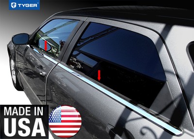 TYGER For 05-10 Chrysler 300/05-09 Dodge Magnum Stainless Steel Window Sill 4PC