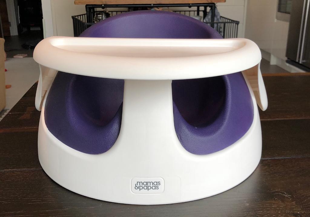 Mamas And Papas Baby Snug Floor Seat With Tray Purple in Oval