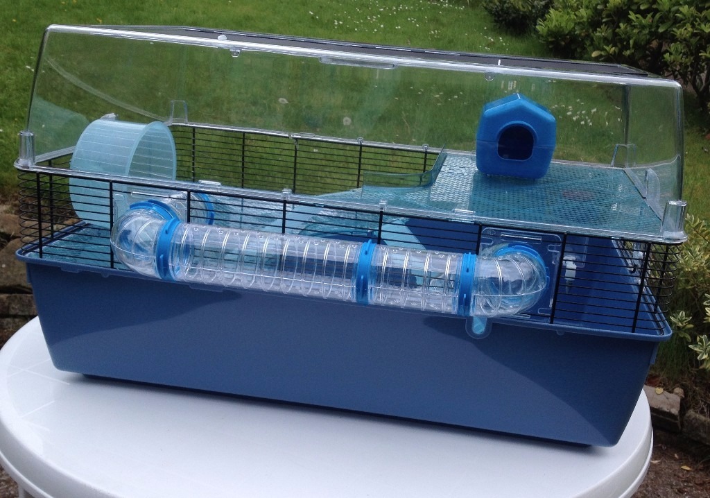 Large Hamster cage and accessories Ferplast tubes, 3 tiers, wheel