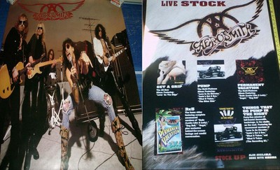 Aerosmith Get A Grip  Live Stock 2-sided Poster 1993 Steven Tyler