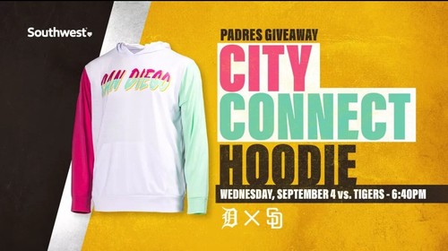 🩵🩷 PRESALE City Connect Hoodie San Diego Padres SGA 9/4/24