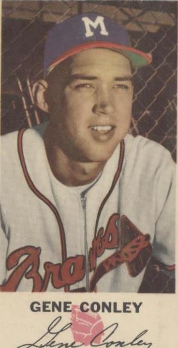 Johnston Cookies Milwaukee Braves 1954 - Gene Conley #22