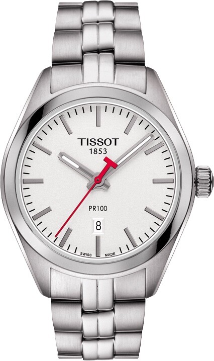 Pre-owned Tissot T-classic Pr100 Lady 33mm Stainless Steel Nba Watch T1012101103100