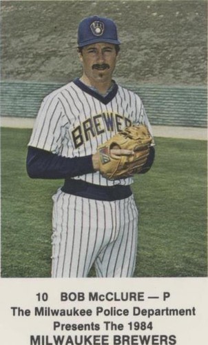 1984 Milwaukee Brewers Police - Bob McClure #10
