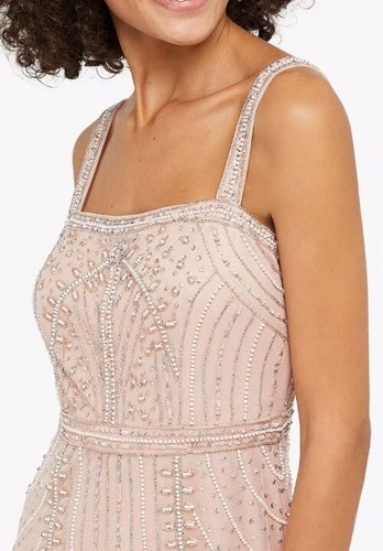 MONSOON MONSOON PINK EMBELLISHED LORI BRIDESMAID WEDDING MAXI DRESS 12 RRP £170