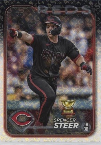Spencer様 2024 Topps Series 2 Base #485 Spencer Steer - Cincinnati