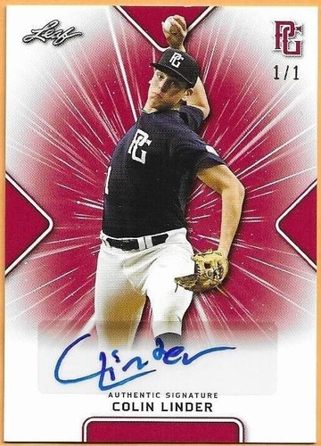 2021 Leaf Perfect Game National Showcase - Colin Linder #BA-CL1