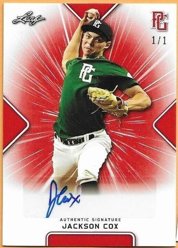 2021 Leaf Perfect Game National Showcase - Jackson Cox #BA-JC1