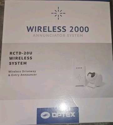 Optex RCTD20U 2000ft Wireless Driveway Alert System Kit - White