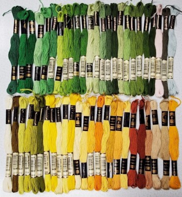 50 Anchor  Embroidery Floss Lot of 50 Different Colors Full Skeins C