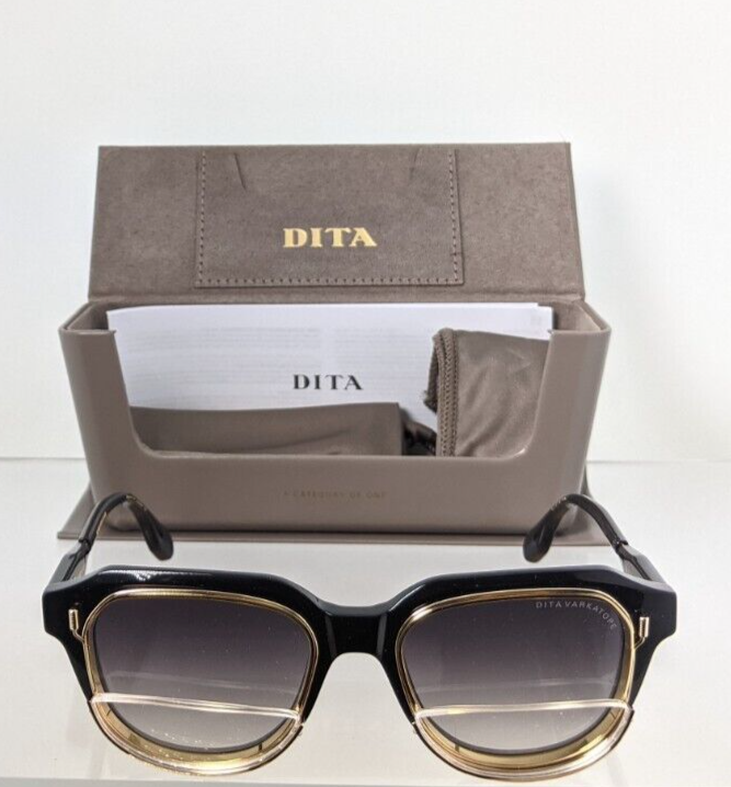 Pre-owned Dita Authentic  Sunglasses Varkatop Dts 707-a-01 Black Gold Frame Limited Edi In Gray