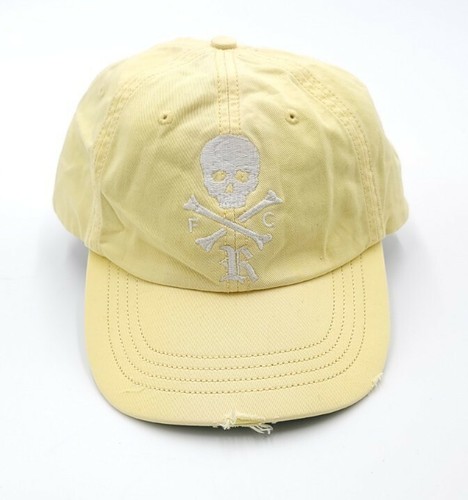 帽子 RALPH LAUREN RUGBY CAP Ralph Lauren Rugby Hat/Cap FC Skull/Crossbones Yellow Sz L