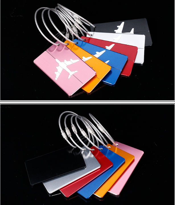 Travel Luggage Tag Metal Suitcase Baggage Bag Office Name Ad
