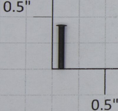 Lionel TC-23 .059'' x .045'' Black Coupler Knuckle Rivet (10)