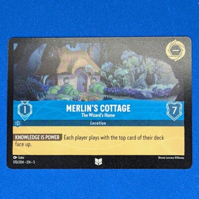 Disney Lorcana Shimmering Skies Merlin's Cottage The Wizard's Home Non Holo 170