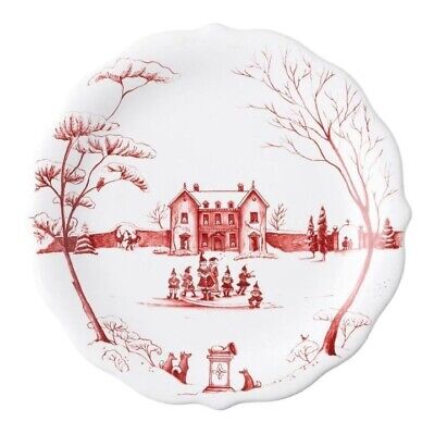 Juliska Country Estate Winter Frolic Party Plate - Caroling by the Main House