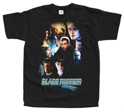 BLADE RUNNER T-shirt Tee V8 Movie Poster BLACK Shirt all sizes S to 5XL