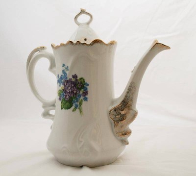 Vintage Lefton China Spring Bouquet Creamer, Sugar, Coffee Pot -Excellent-