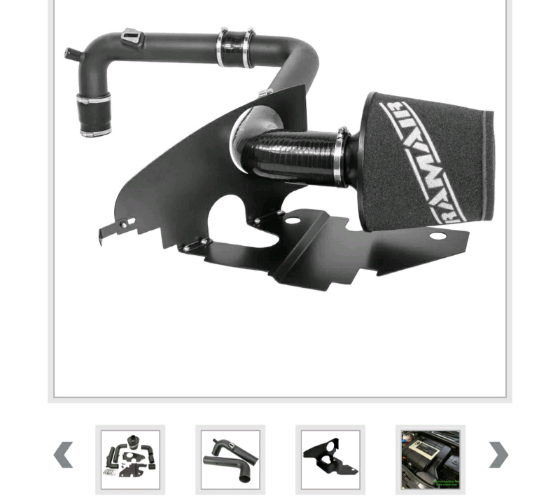 Ramair air intake induction kit for vw golf mk5 gti ed30, audi a3 s3