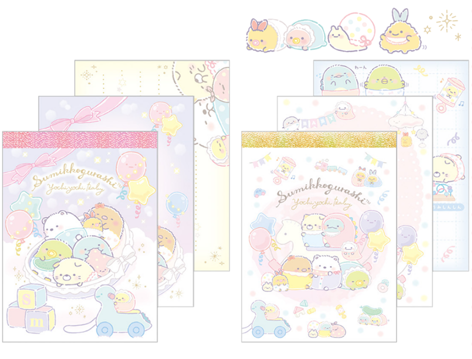 Предварительная распродажа 2022 ноября Sumikko Gurashi baby memo тканевый блокнот mini 80×59ｍｍ