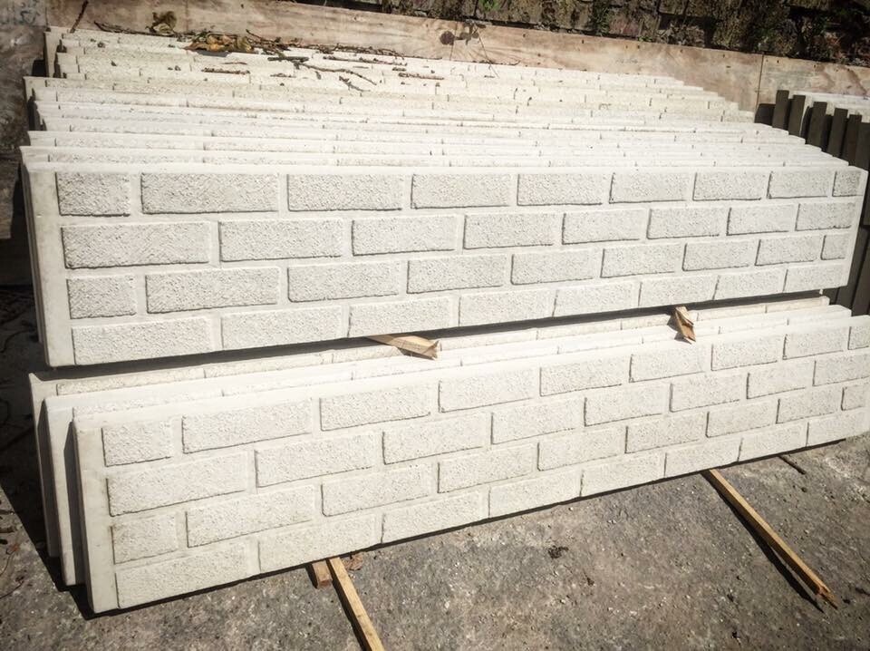Reinforced brick effect concrete gravel boards in Sheffield, South