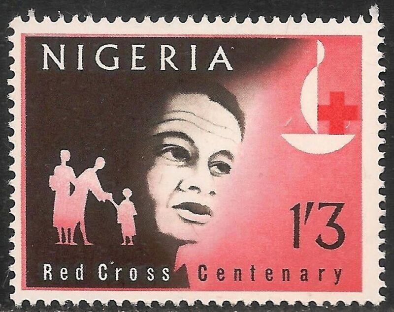 Nigeria #149 (A35) VF MNH - 1963 1sh3p Helping the Needy / Red Cross