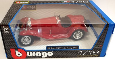 Burago Alfa Romeo 8C 2300 Spider Touring 1932 1:18 Scale Diecast Model 18-12063R