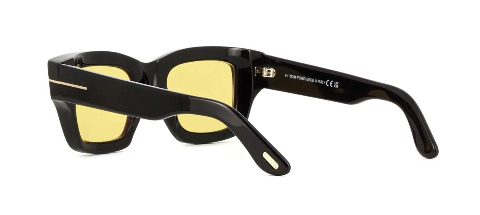 Pre-owned Tom Ford Ilias Ft1154 Black/yellow Photochromic (01e) Sunglasses