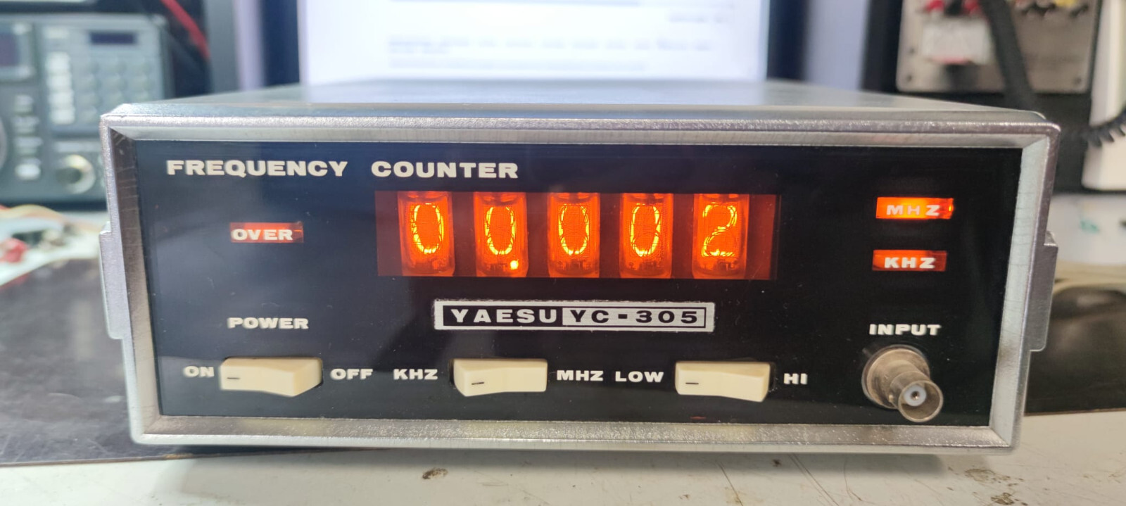 YAESU 周波数計 FREQUENCY COUNTER YC-305 Yaesu YC-305 Frequency Counter