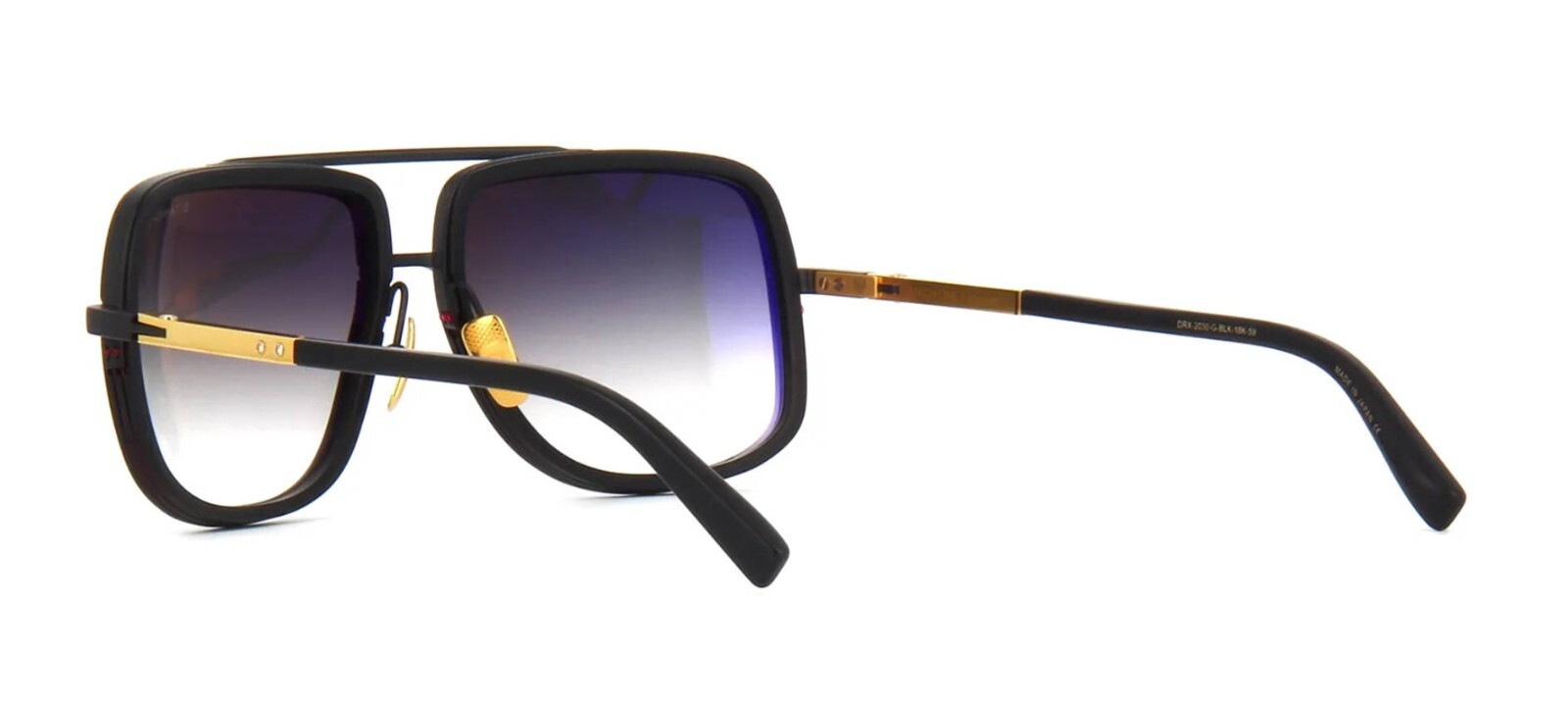 Pre-owned Dita Mach-one Matte Black 18k Gold/grey Shaded (g-blk-18k) Sunglasses