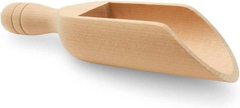1/2 Cup Ice Scoop for Freezer Ice Machine Bucket, Wooden Pet Cat Dog Food Measur