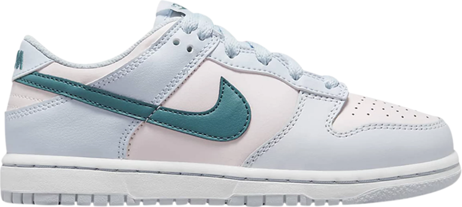 

Nike Dunk Low PS Mineral Teal Green Football Grey Blue Pink FD1228-002 11.5C, Multicolor, Nike Dunk Low GS