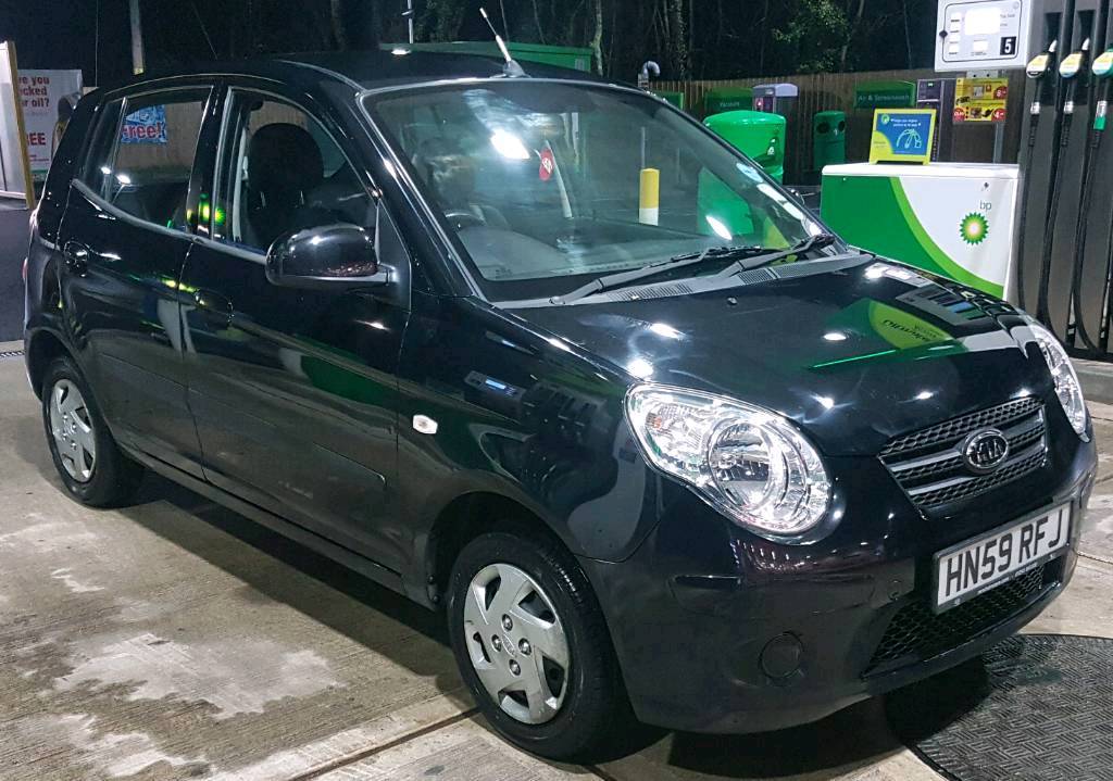 Kia Picanto 1 2009 999cc Petrol Black 5 Door 5 Speed Manual 66000 Miles