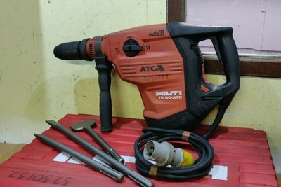 HILTI TE60 ATC AVR DRILL 110V SDS MAX,Point /&Chisel 30cm Long
