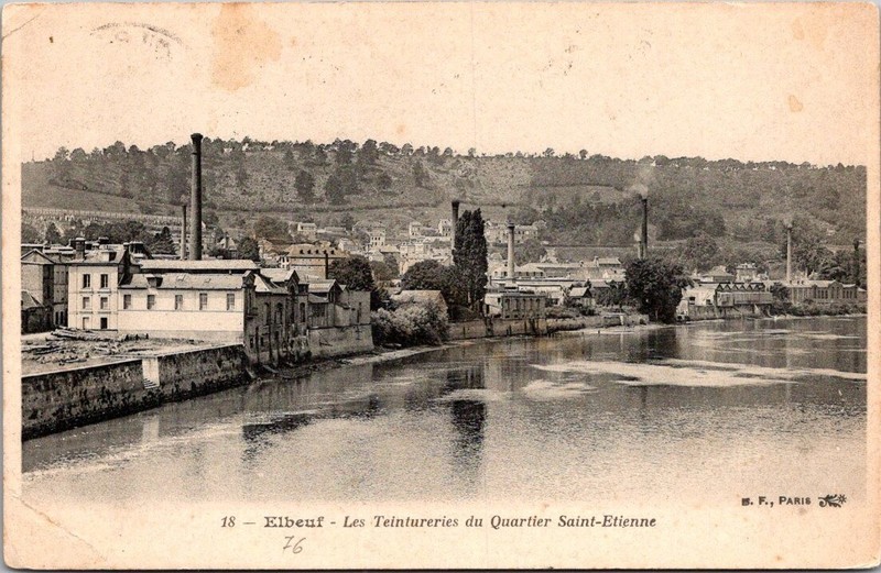 *40107 Cpa Elbeuf - Les Teintureries